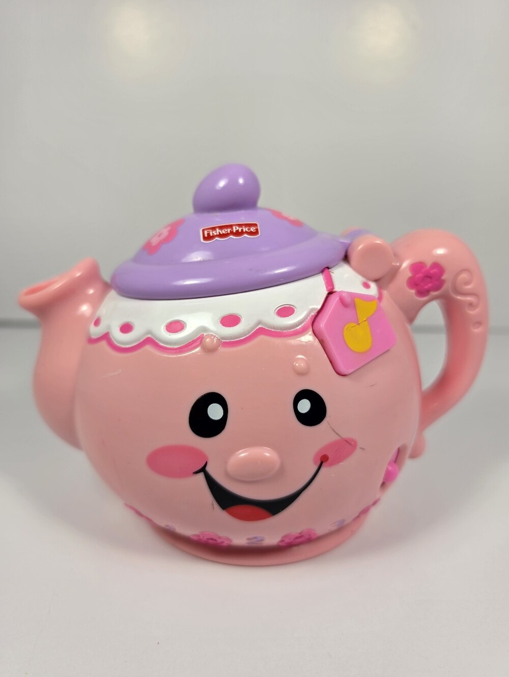 Vtge Fisher Price Laugh&Learn Talking Pink Teapot Sounds Works Cute Musical Pot